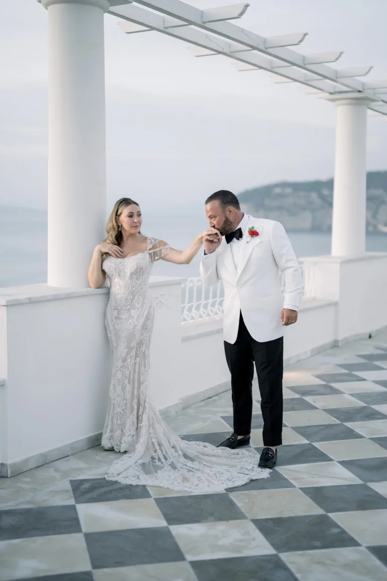 Jen and Dave Lake Como wedding at Villa Cipresso by ELLEFFEVENTS