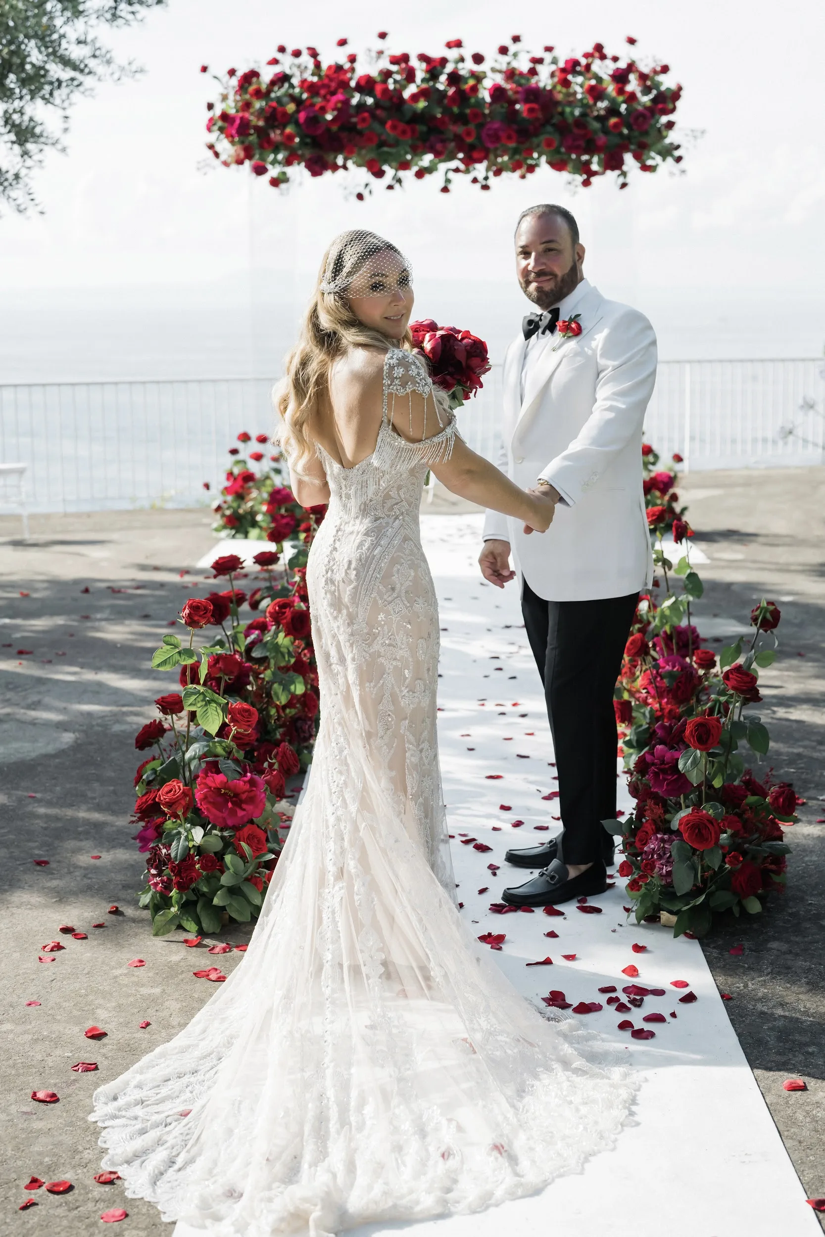 Luxury micro wedding floral and tablescape detail