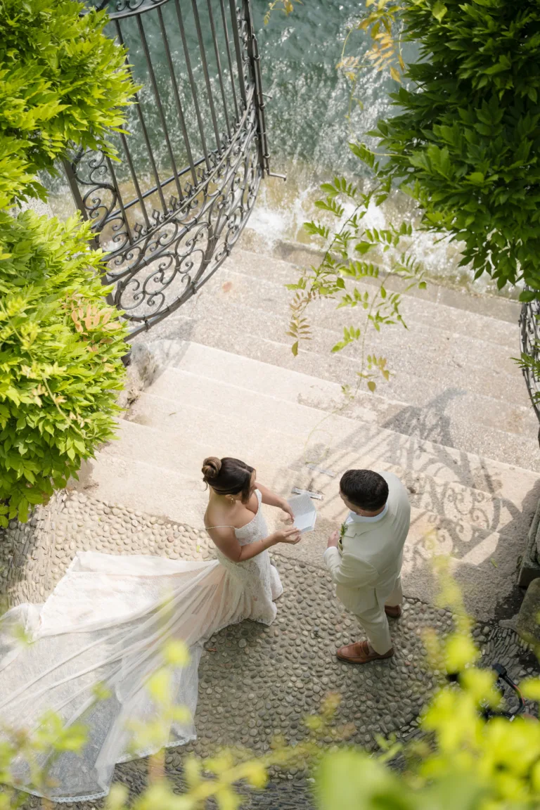 Karly and Tyler Lake Como wedding at Villa Cipresso by ELLEFFEVENTS