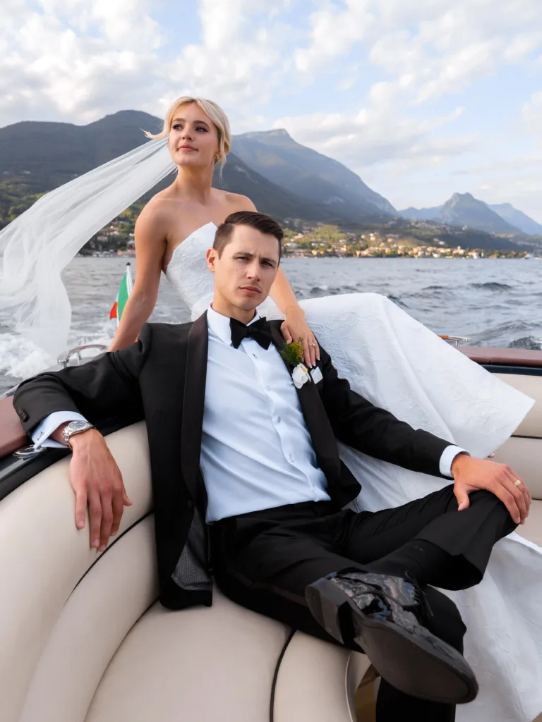 Logan and Myles Lake Garda wedding by ELLEFFEVENTS