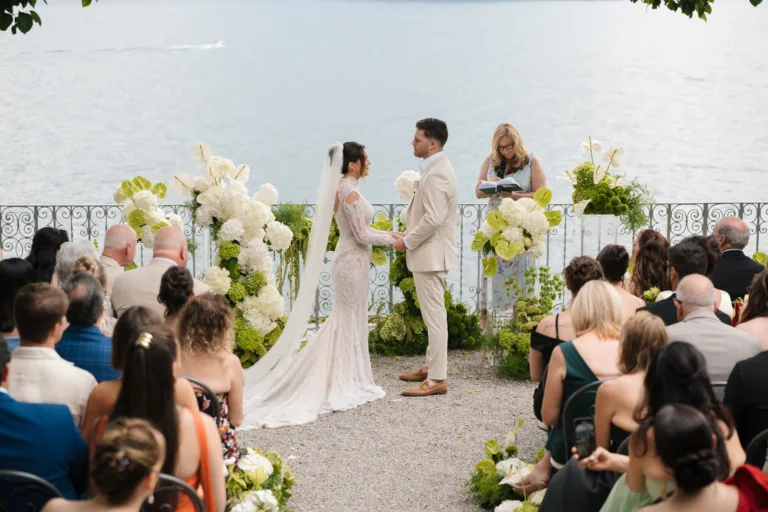 Karly and Tyler Lake Como wedding at Villa Cipresso by ELLEFFEVENTS