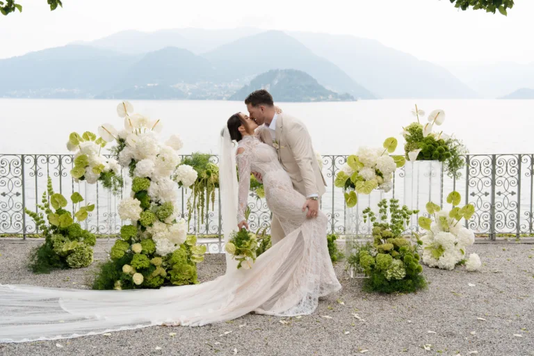Karly and Tyler Lake Como wedding at Villa Cipresso by ELLEFFEVENTS
