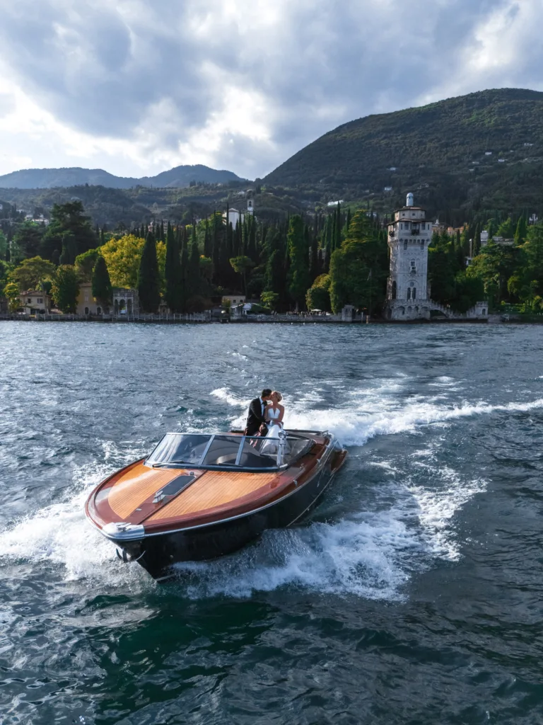Logan and Myles Lake Garda wedding by ELLEFFEVENTS
