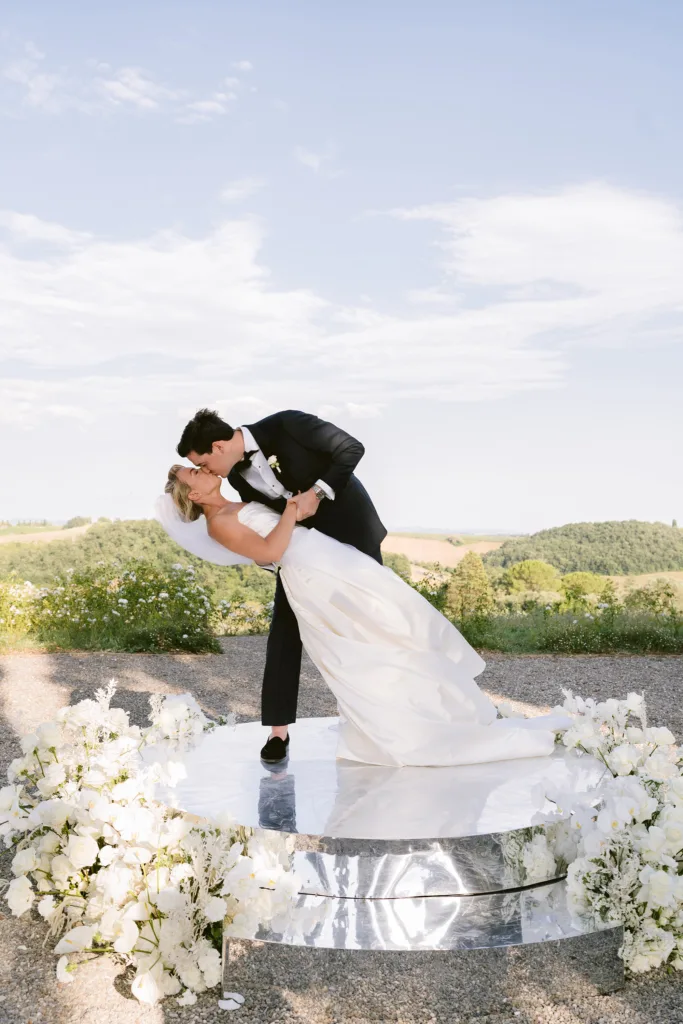 Tuscany wedding tablescape